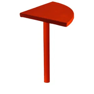 Стол коктейльный Twist Petal Красный бархат  (телескопическая нога) - Фото 4