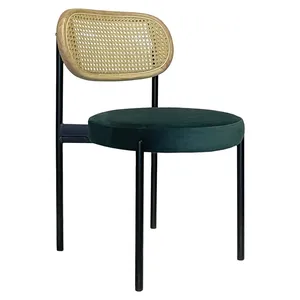 Стул Modern Black, Natural Rotango + Emerald