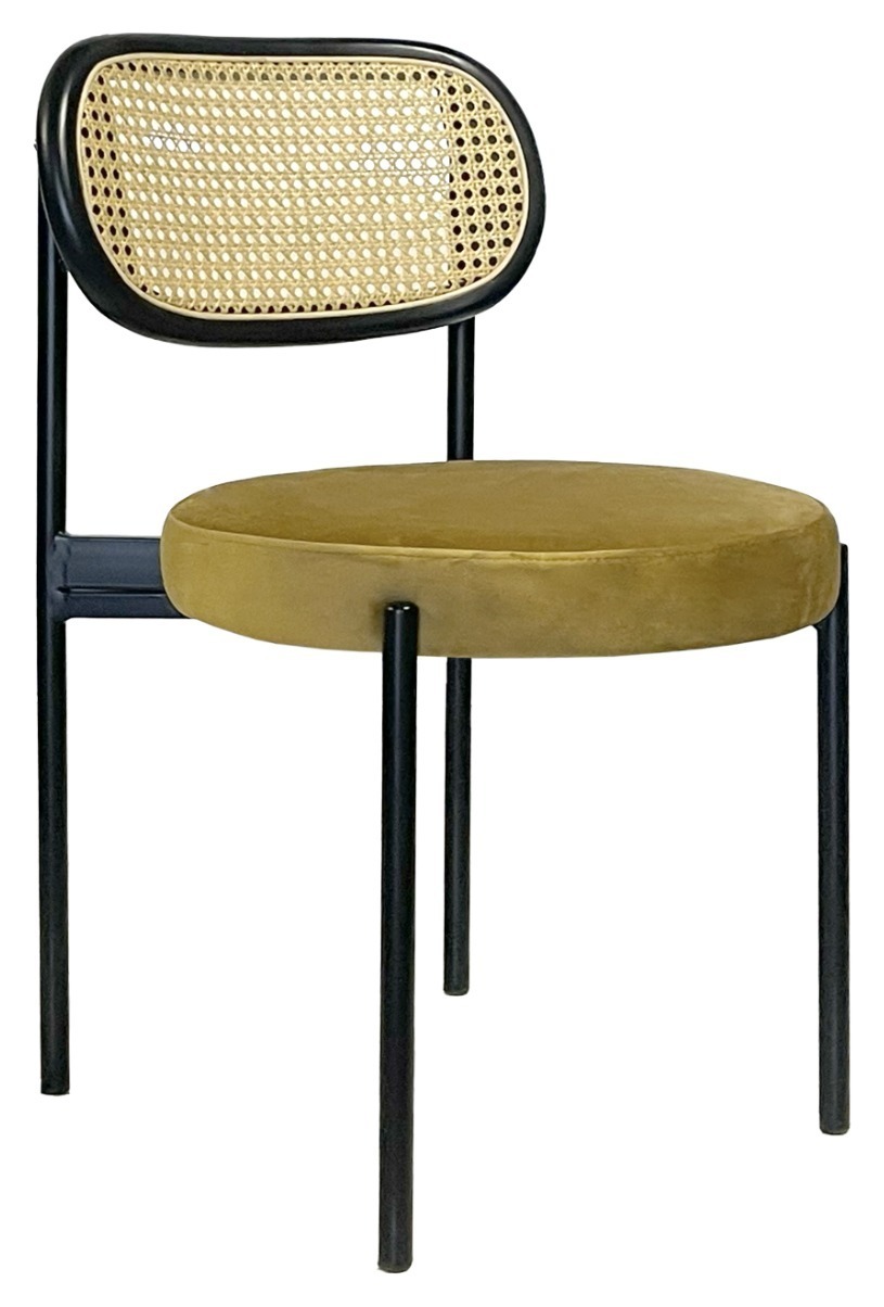 Стул Modern Black, Black Rotango + Golden Ocher
