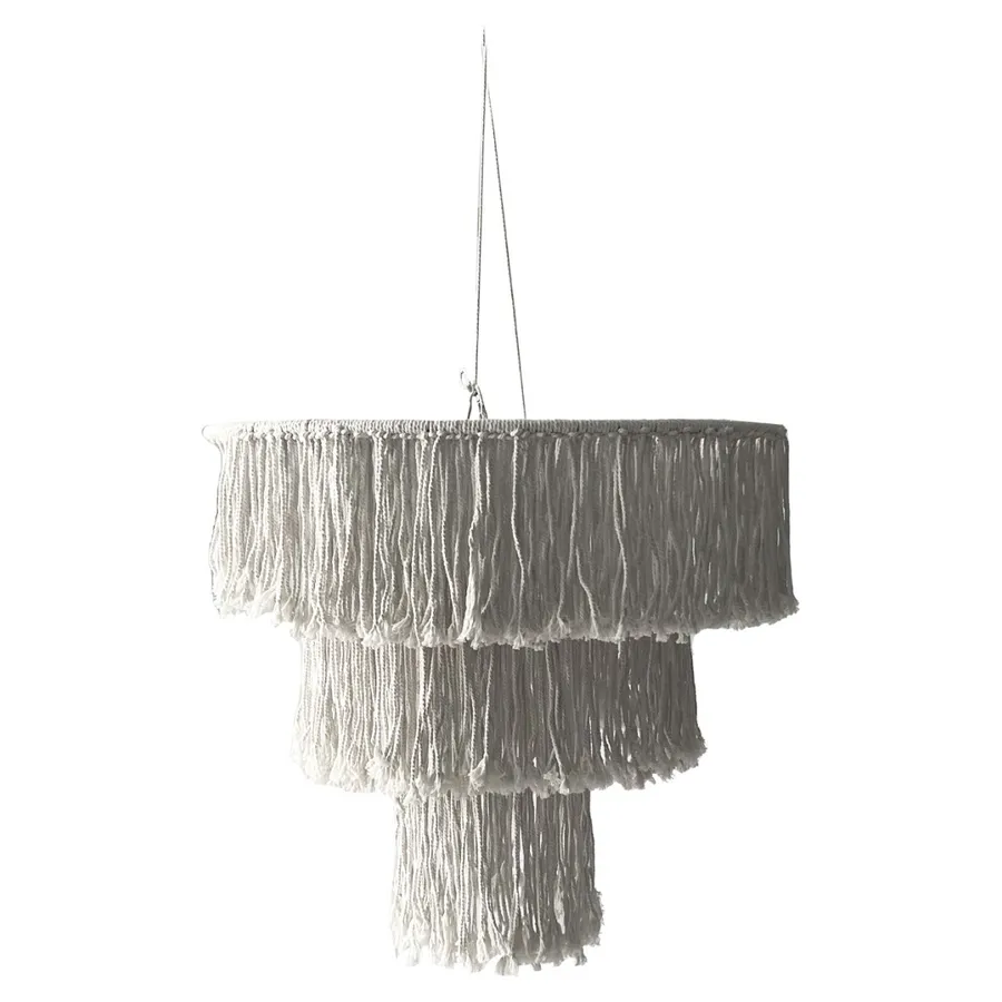 Люстра декоративная макраме, без освещения, Noodles M - Фото миниатюра 1