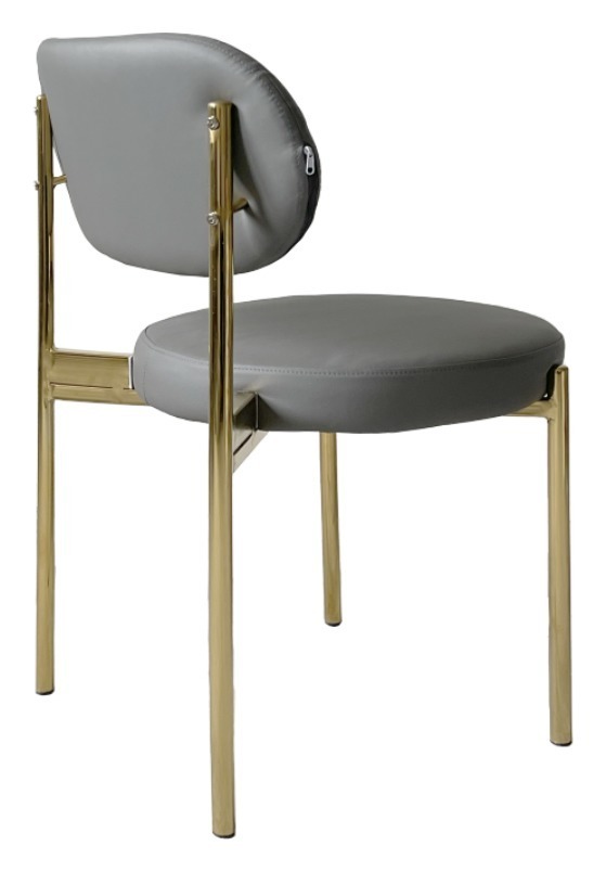Стул Modern Gold Basic, серый (ЭКО-КОЖА) - Фото 4