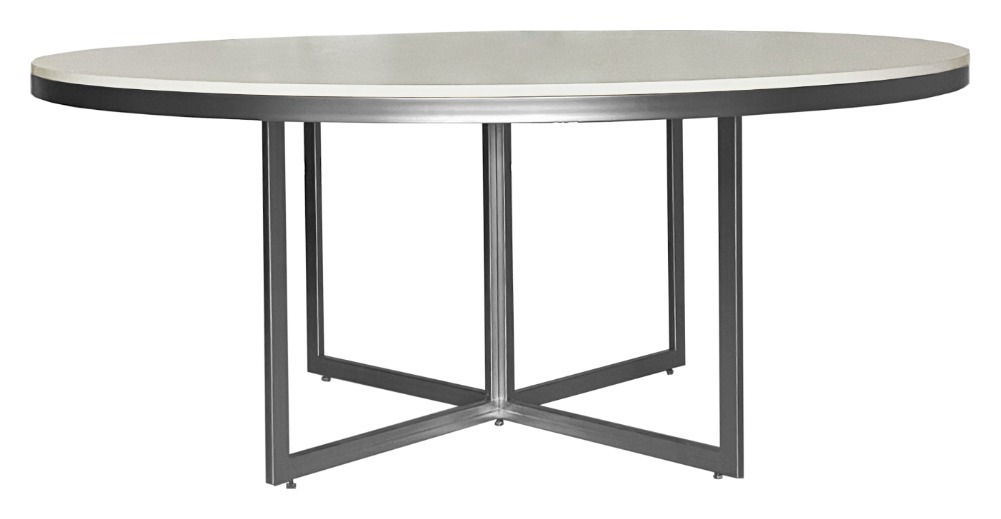 Стол Corners круглый, белый + перекрас металла в любой цвет