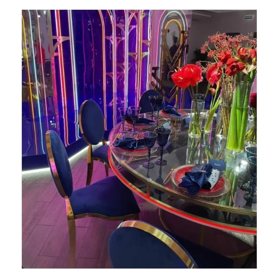 Стул Washington Gold, велюр сапфировый - Фото миниатюра 4