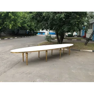 Столешница стола Овал-480 (белый глянцевый МДФ)