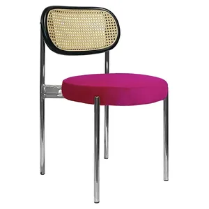 Стул Modern Silver, Black Rotango + Inviting fuchsia