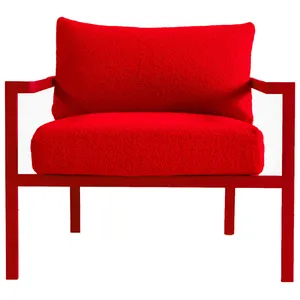 Кресло Huggi, Красный бархат + Red Teddy