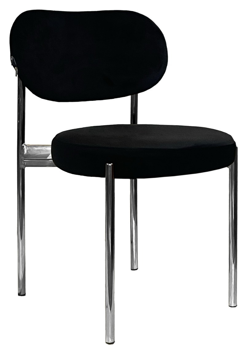 Стул Modern Silver, Total Black