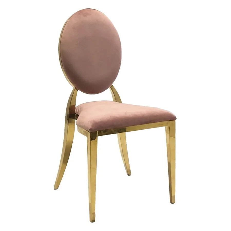 Стул Washington Gold, велюр пыльная роза - Фото основное 1