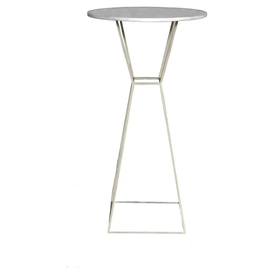 Коктейльный столик Hourglass White Circle - Фото миниатюра 1