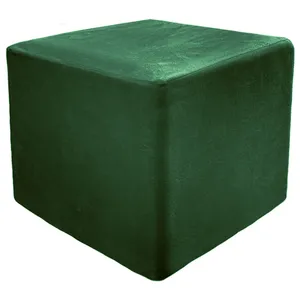 Пуф квадратный, велюр, Emerald