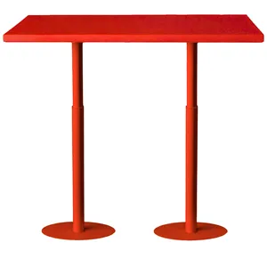 Стол коктейльный Twist Rectangle M, Красный бархат (телескопические ноги) - Фото 1