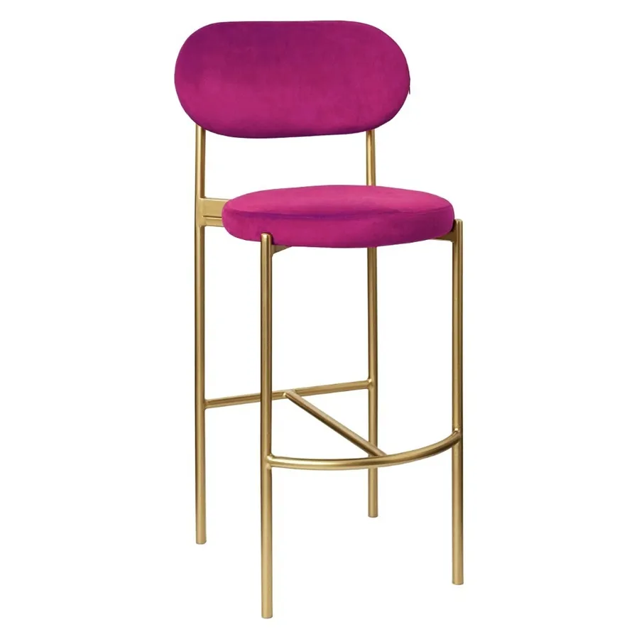 Стул барный Modern Comfy Inviting Fuchsia  (любой цвет каркаса) - Фото основное 1