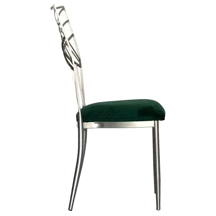 Стул Chameleon, серебро, велюр изумрудный - Фото миниатюра 3