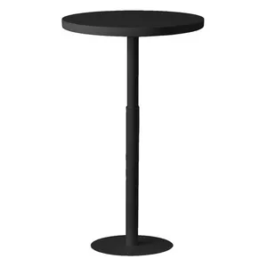 Стол коктейльный Twist Circle Black  (телескопическая нога)