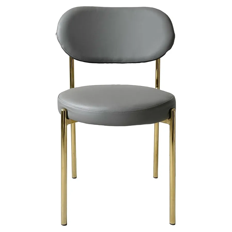 Стул Modern Gold Basic, серый (ЭКО-КОЖА) - Фото миниатюра 2