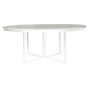 Стол Corners круглый, белый + перекрас металла в любой цвет - Фото 3