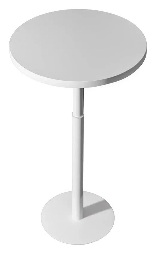Стол коктейльный Twist Circle White (телескопическая нога) - Фото 3