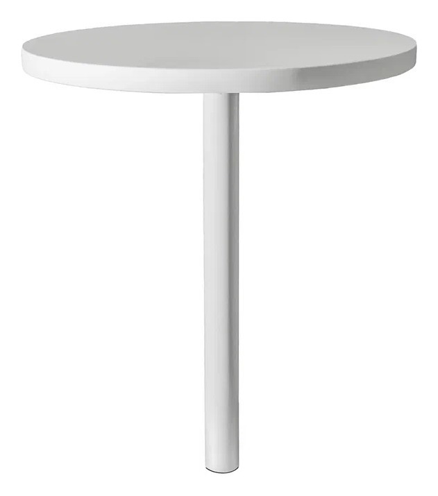 Стол коктейльный Twist Circle White (телескопическая нога) - Фото 5