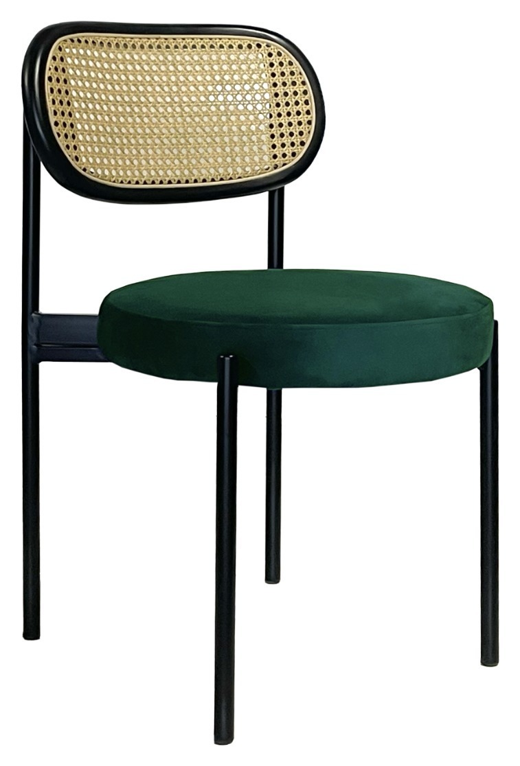 Стул Modern Black, Black Rotango + Emerald