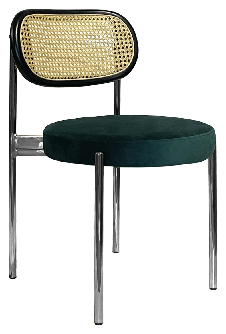 Стул Modern Silver, Black Rotango + Emerald