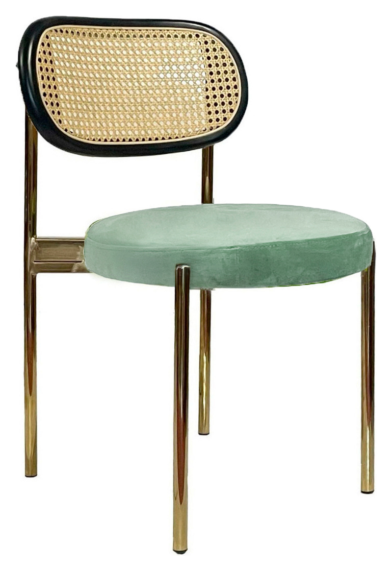 Стул Modern Gold, Black Rotango + Mint