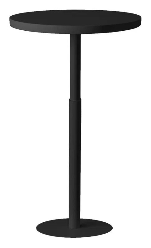 Стол коктейльный Twist Circle Black  (телескопическая нога)