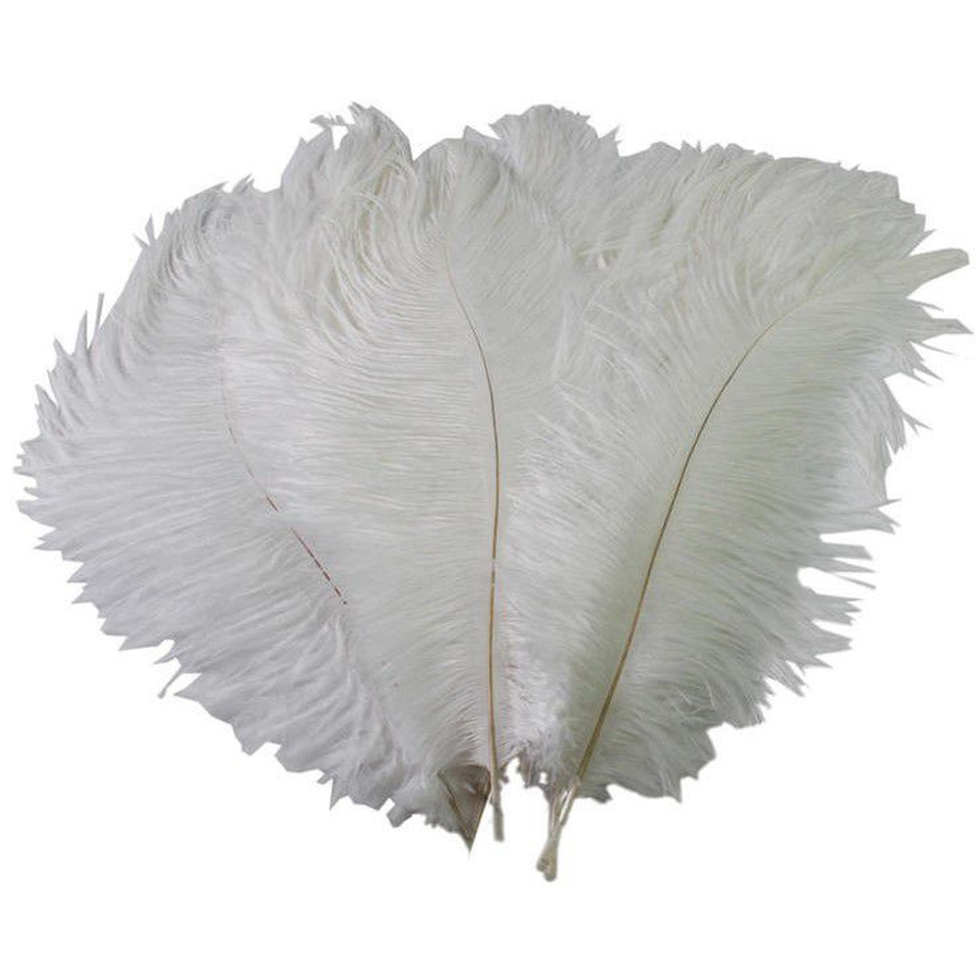 Перо страуса 30 см - Фото миниатюра 1