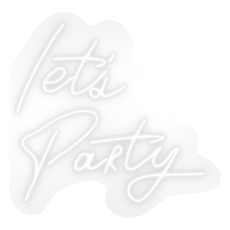 Неоновая вывеска Lets Party - Фото основное 1