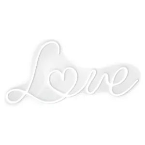 неоновая вывеска "love"