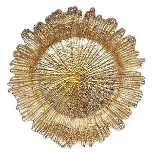 подстановочная тарелка "shine gold"