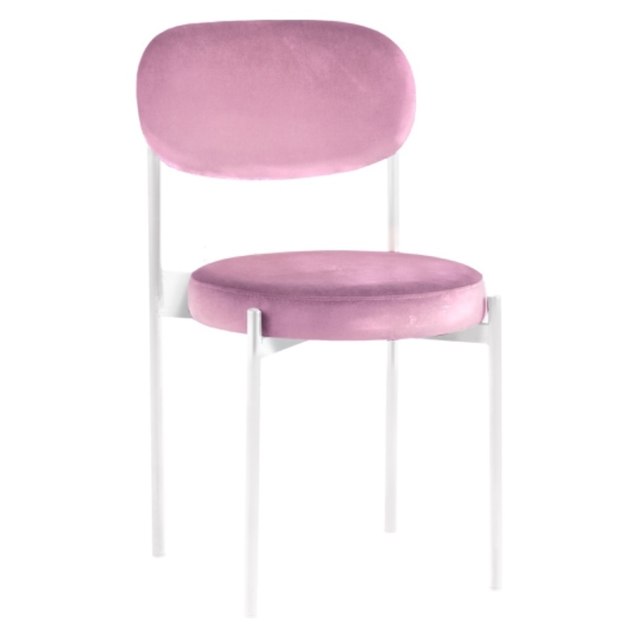 Стул Monaco белый нежно-розовый - Фото основное 1