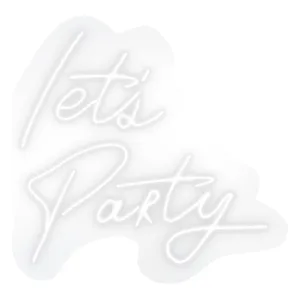неоновая вывеска lets party