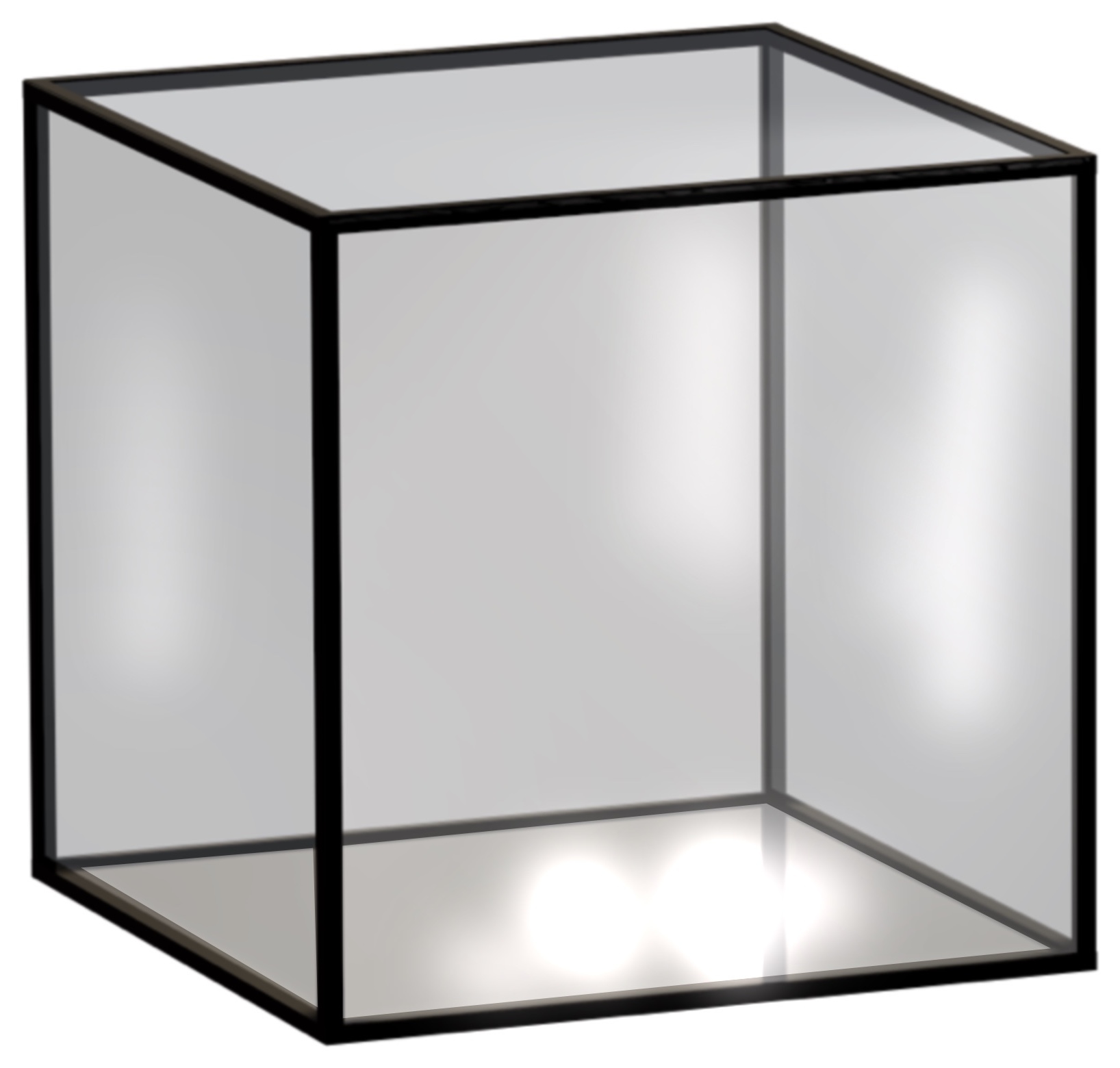 Стеклянная шкатулка коричневая