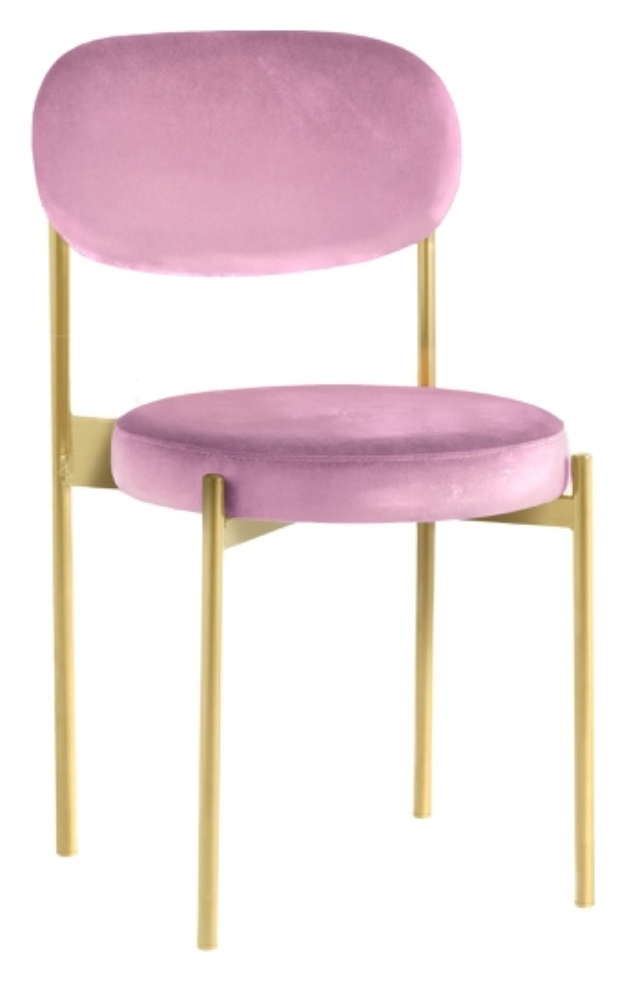 Стул Monaco золото нежно-розовый
