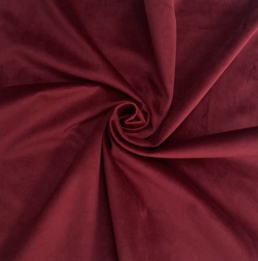 Скатерть прямоугольная XL бархат гранатовая