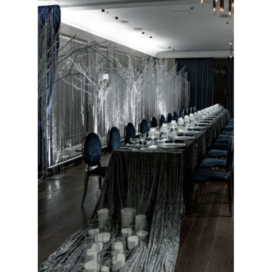 Стул «Вашингтон» серебро, чернильный бархат - Фото миниатюра 5