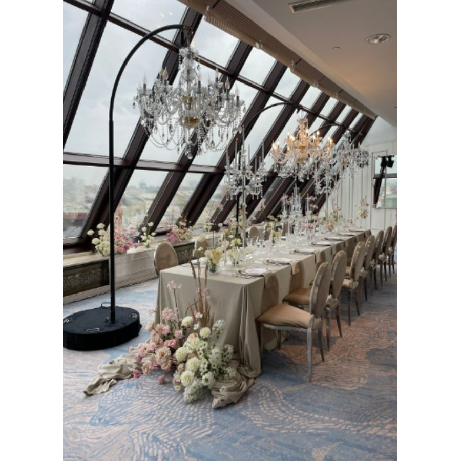 Стул «Вашингтон» серебро, бежевый бархат - Фото миниатюра 3