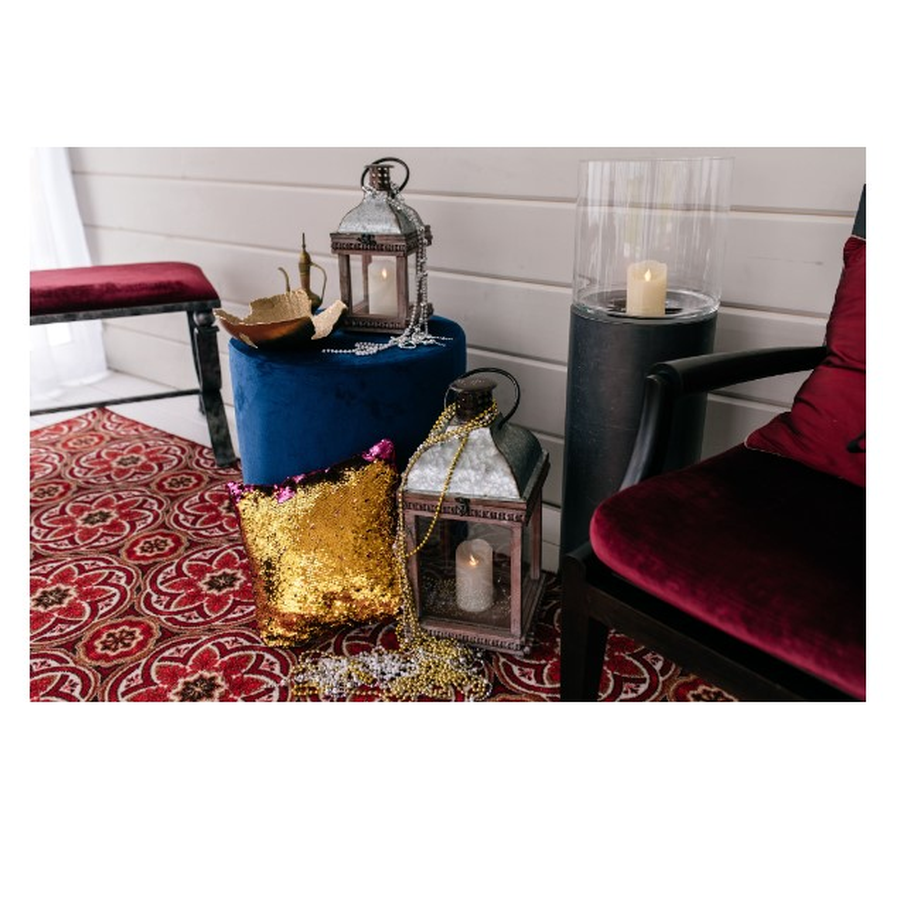 Подушка розовая с золотом - Фото миниатюра 2